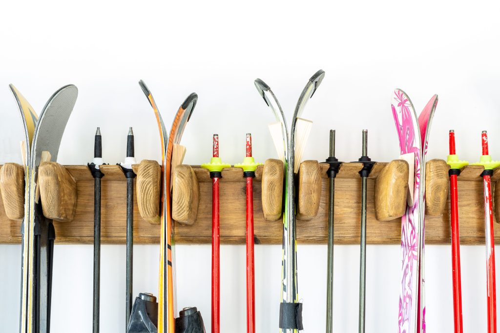 Storing Skis in the Correct Position