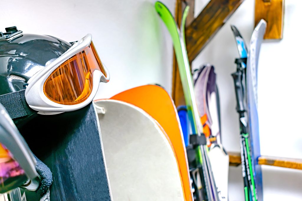 ski equipment storage solution