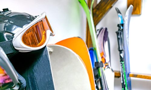 ski equipment storage solution